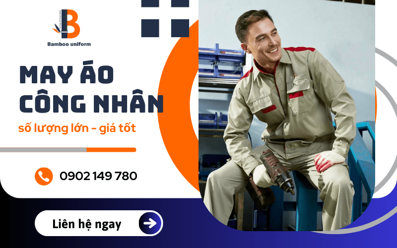 may áo công nhân
