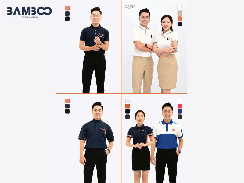 Áo thun công nhân cổ trụ