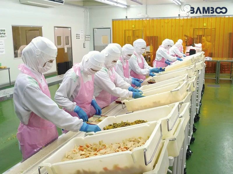 Trang phục sản xuất trực tiếp (công nhân thực phẩm)