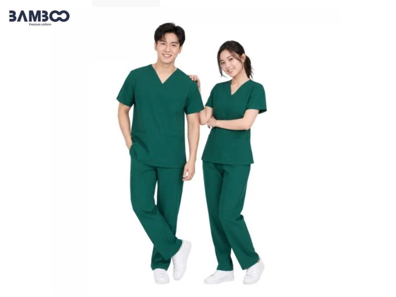 May đồng phục scrubs tại Bamboo Uniform với thiết kế theo yêu cầu, chất liệu phù hợp, tối ưu chi phí