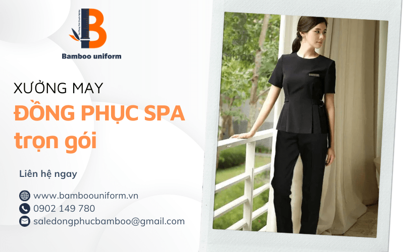 may đồng phục spa