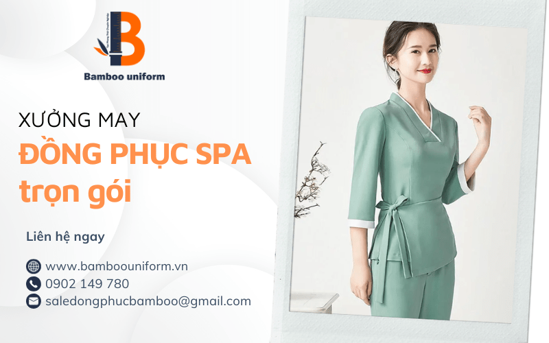 may đồng phục spa