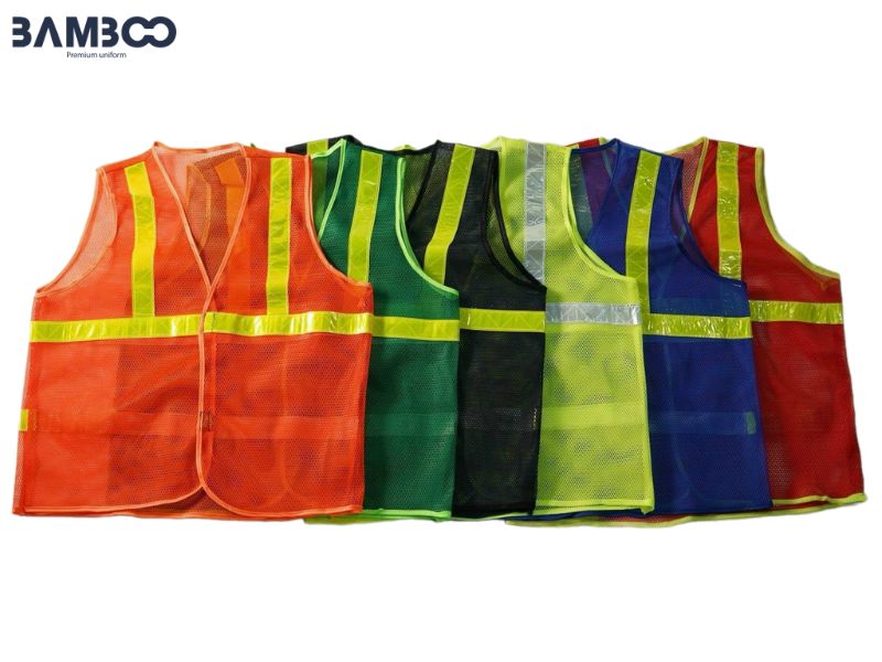 Áo gile lưới phản quang nhẹ, thoáng, phù hợp làm việc ngoài trời