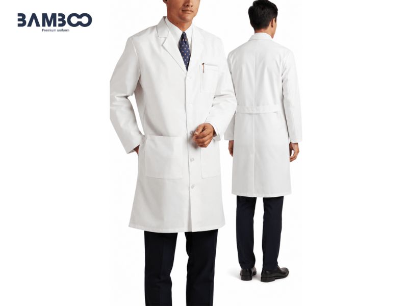 Lưu ý may áo blouse bác sĩ trắng 04 đúng chuẩn Bộ Y tế, bền đẹp, tiện dụng
