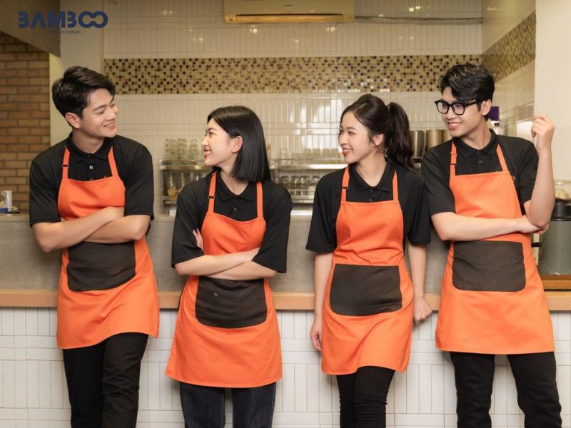 Mẹo chọn tạp dề đồng phục ngành ăn uống, chế biến
