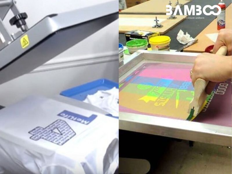 Chọn in lụa hay in chuyển nghiệp tùy thuộc vào chất liệu vải may áo đồng phục