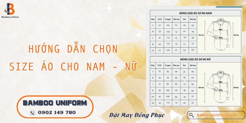 Nen dat may dong phuc chuan size o dau