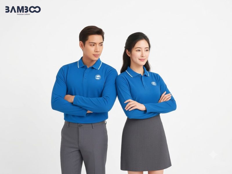 Thiết kế đồng phục công ty tiếng Trung cần chú trọng màu sắc, chữ Hán, chất liệu và kiểu dáng