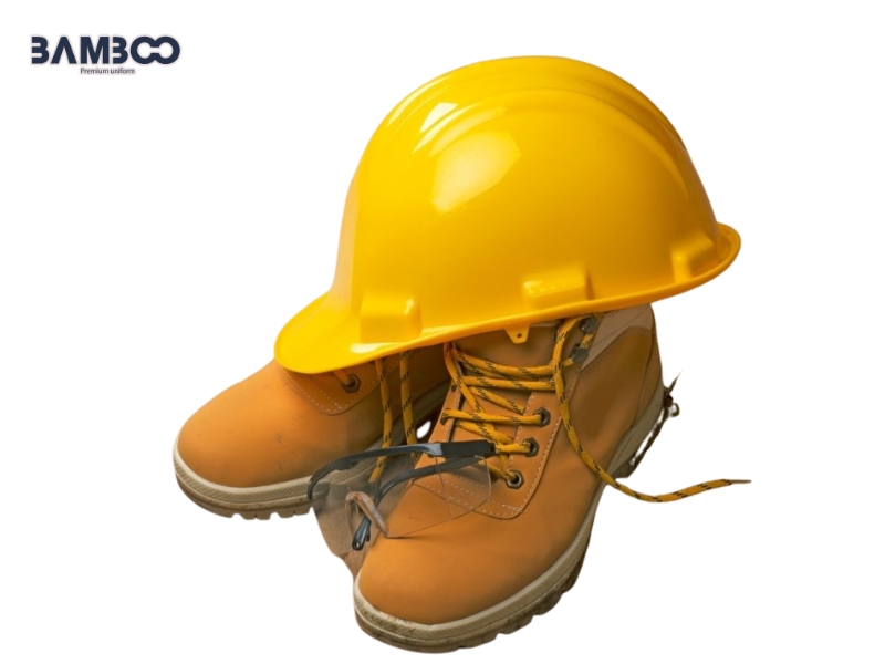 Nón và giày bảo hộ hỗ trợ an toàn, tăng nhận diện, hoàn thiện hình ảnh chuyên nghiệp tại công trường