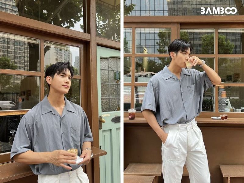 Phối áo sơ mi form rộng