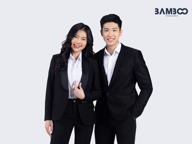 Phối vest và sơ mi đồng phục công sở