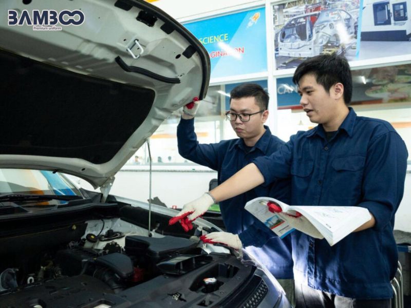 Đặt may đồng phục kỹ thuật hãng xe quy trình rõ ràng, chuyên nghiệp và minh bạch