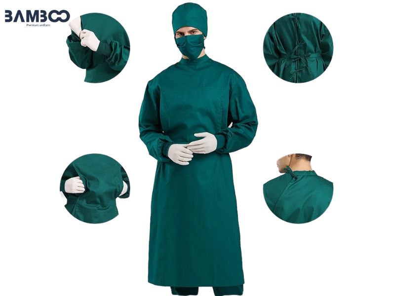 Quy trình may quần áo phòng mổ rõ ràng từ tư vấn, duyệt mẫu đến sản xuất, bàn giao