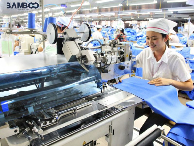 Quy trình hợp tác may áo thun công ty truyền hình cáp tại Bamboo Uniform
