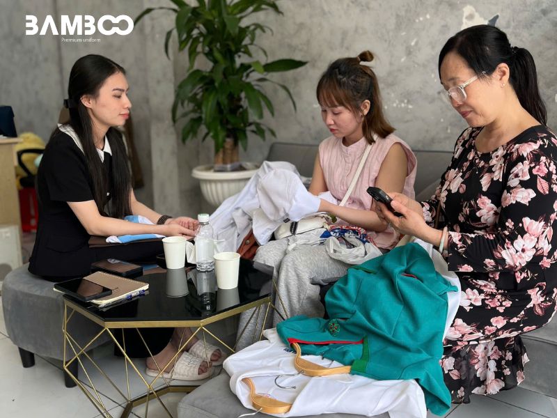 Quy trình sản xuất tại công ty may đồng phục y tế Bamboo Uniform