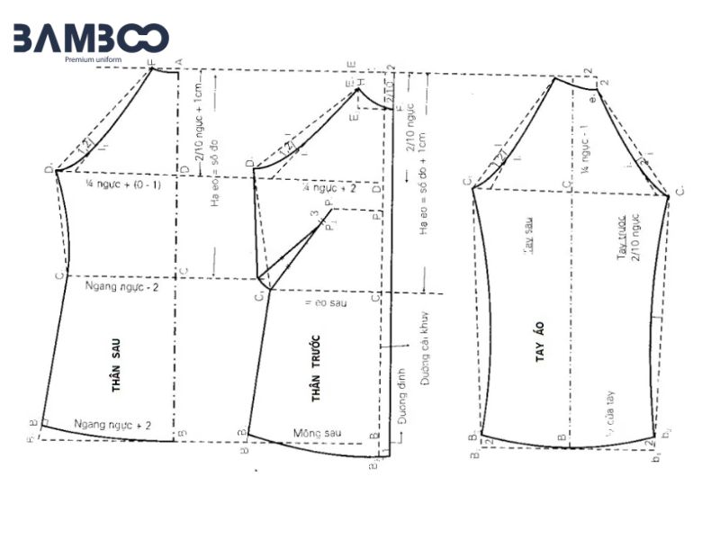 Rập áo đồng phục là bản thiết kế kỹ thuật 2D quy định kích thước, hình dáng và cấu trúc từng bộ phận của áo