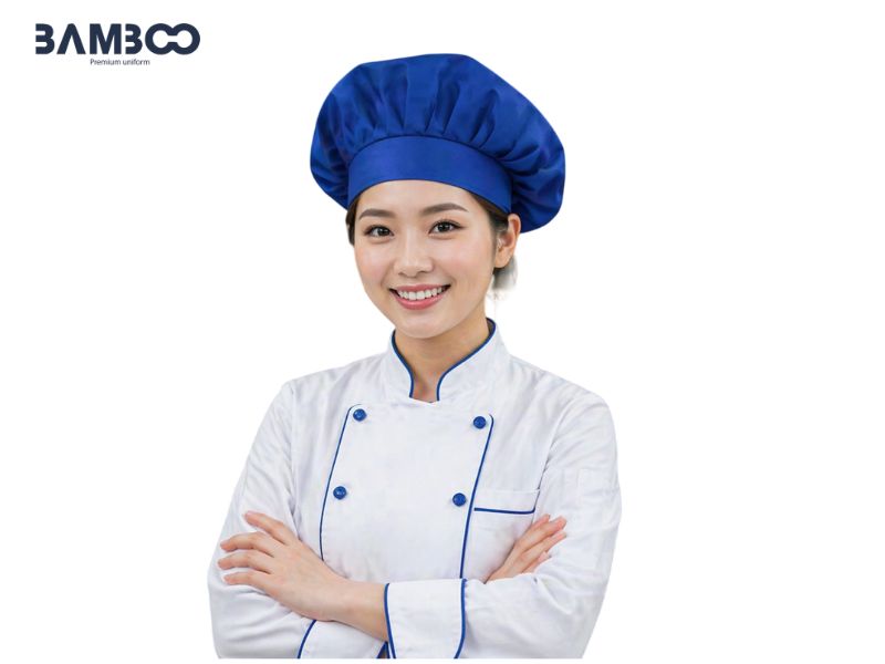 May mũ bếp xanh tại Bamboo Uniform bền, đẹp, chuẩn form, giá tốt, uy tín