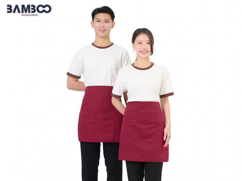 Tạp dề đồng phục giúp giữ sạch trang phục, thuận tiện làm việc và tăng nhận diện thương hiệu