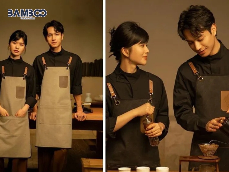 Tạp dề bartender giúp bảo vệ trang phục, tăng tính chuyên nghiệp 