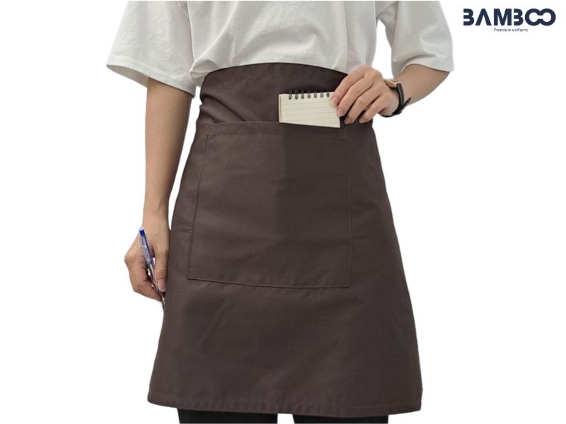 Tạp dề ngắn chất liệu kaki cao cấp