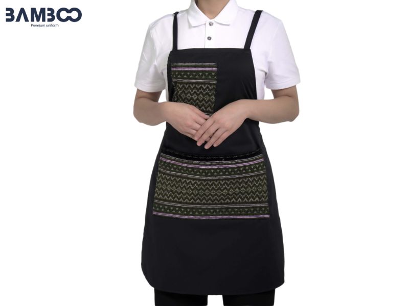 Tạp dề đầu bếp cho nhà hàng điểm nhấn họa tiết sáng tạo