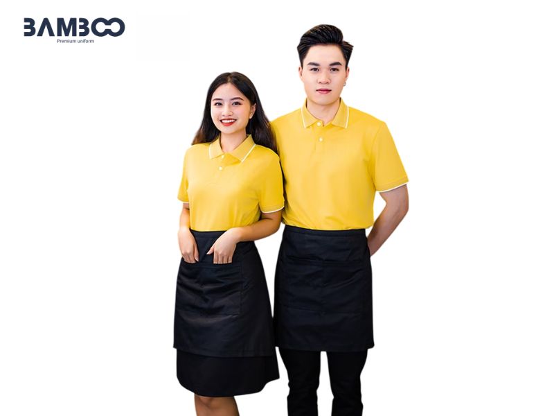 Tạp dề workshop ngắn nửa thân gọn nhẹ, linh hoạt