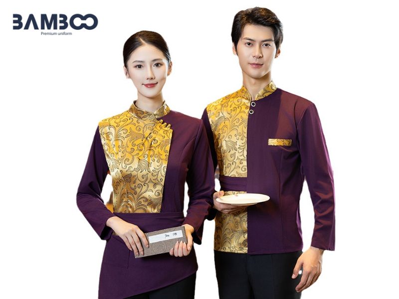 Thiết kế trang phục nhà hàng Thái đồng bộ theo từng khu vực không gian
