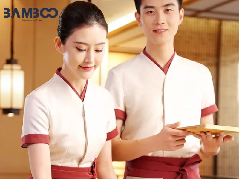 Thiết kế đồng phục nhà hàng tối giản nhưng vẫn tinh tế