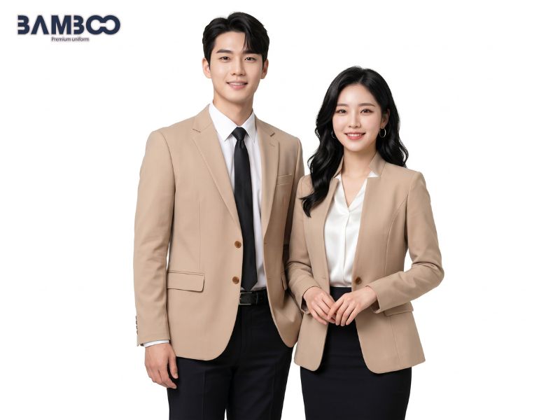 Đồng phục vest công ty tài chính cần có kiểu dáng phù hợp, chất liệu thoải mái, màu sắc hài hòa và đường may chỉn chu