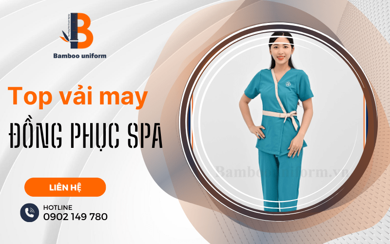 vải may đồng phục spa