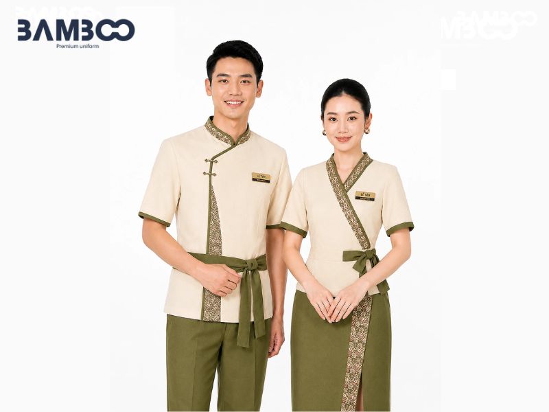 Trang phục cách tân cho quản lý và lễ tân nhà hàng Thái