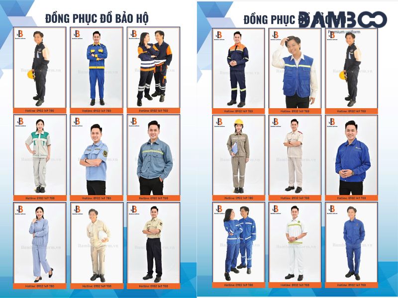 Đồng phục kỹ thuật và sản xuất cần bền chắc, an toàn, chống bẩn