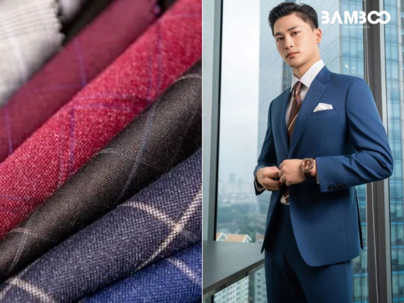 Vải Tuytsi dùng may suit, váy, áo khoác, quần tây giữ phom, bền, thanh lịch và giữ ấm tốt