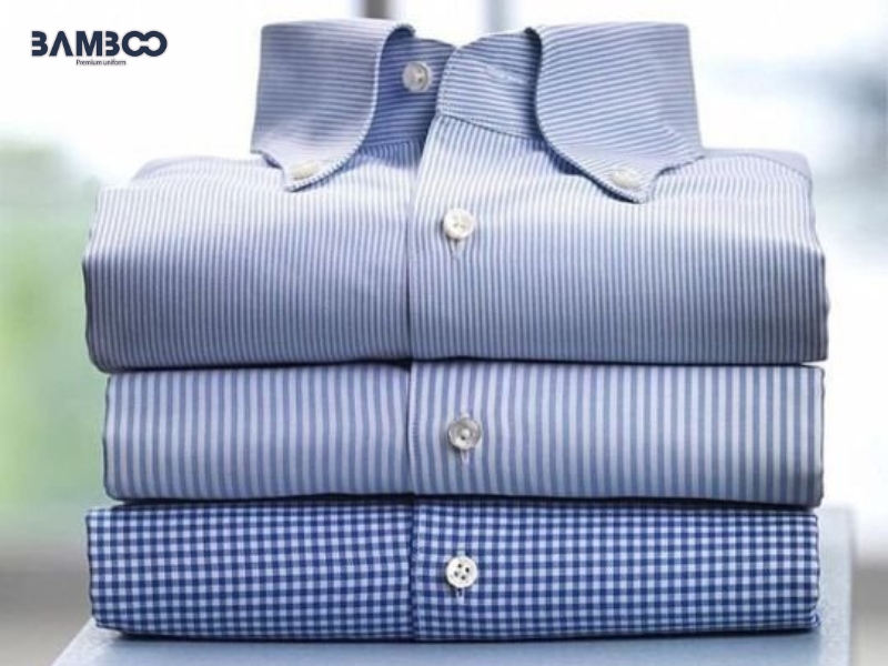 Vải Kate sọc phù hợp may sơ mi công sở, đồng phục ngân hàng, bán hàng, nhà hàng và sự kiện