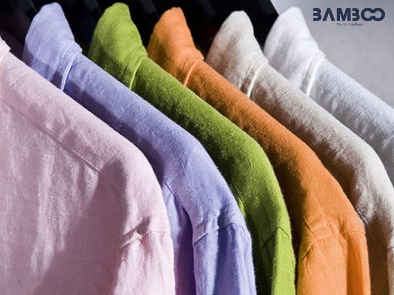 Vải linen được ứng dụng trong đồng phục spa, nhà hàng, công sở mùa hè, du lịch và team building