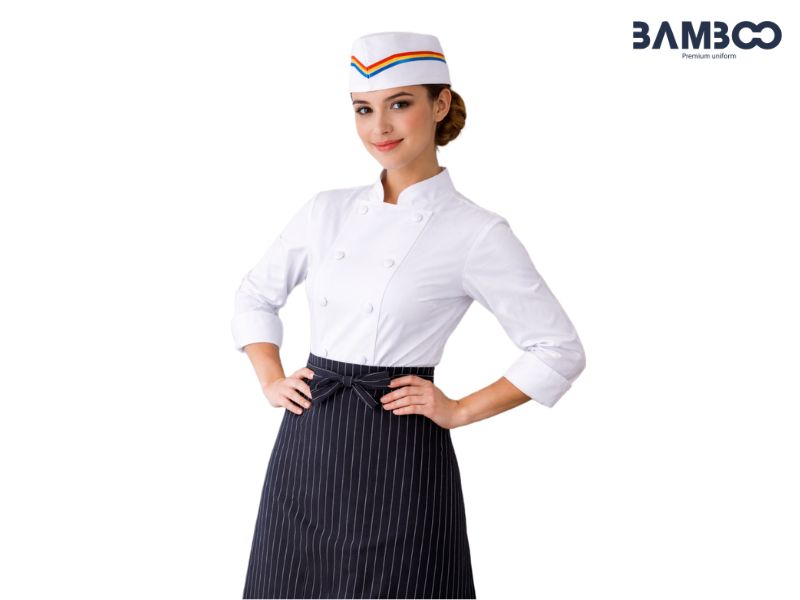 May mũ bếp tại Bamboo Uniform đảm bảo bền đẹp, chuẩn form, phối màu tinh tế, giá hợp lý