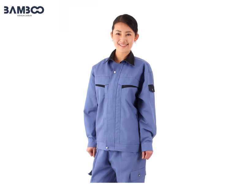 Các loại vải may áo khoác bảo hộ kỹ sư xanh dương