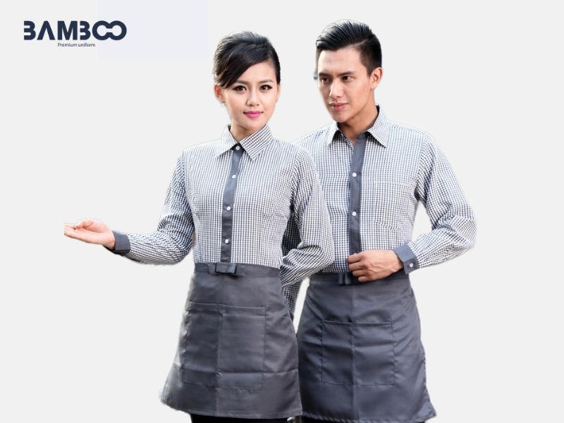 Chất vải may áo sơ mi đồng phục nhà hàng cao cấp