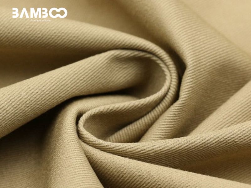 Vải Kaki may đồng phục bảo hộ làm việc ngoài trời giúp người mặc thoải mái