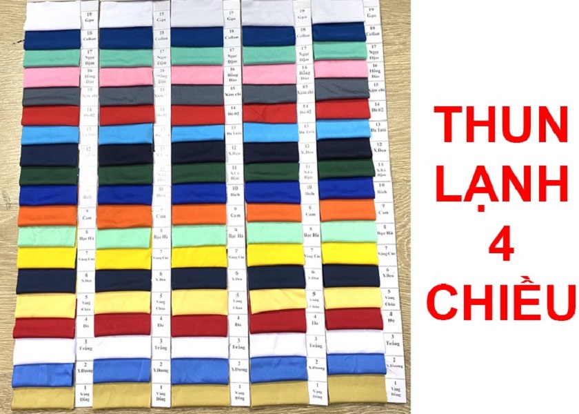 vải thun lạnh 4 chiều