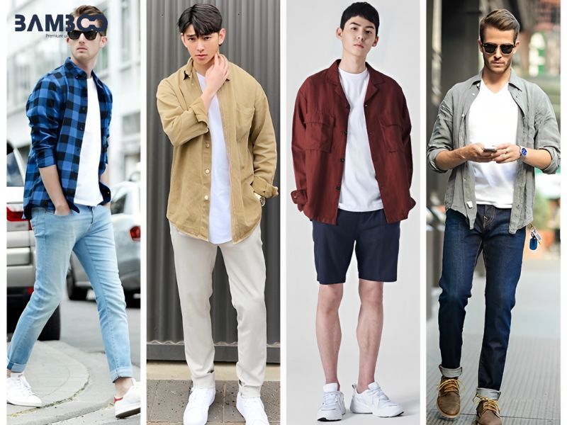 Không cầu kỳ, phô trương, chỉ lớp sơ mi nhẹ khoác ngoài cũng đủ khiến cả set đồ bật lên thần thái riêng