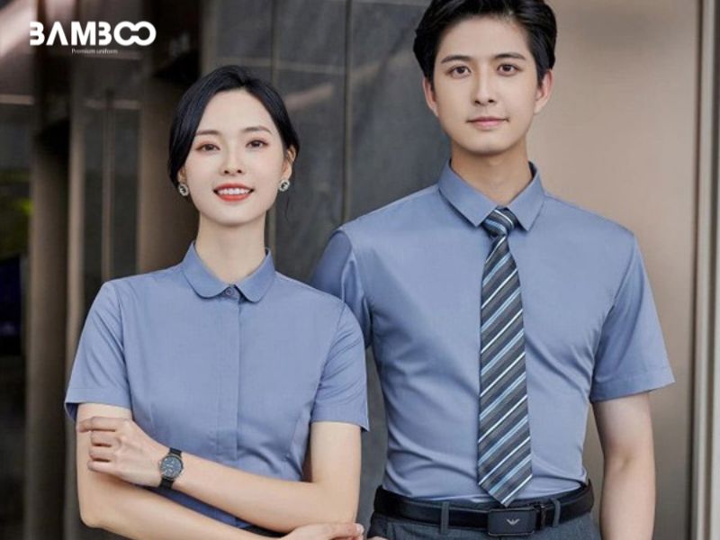 Bamboo Uniform may sơ mi hãng xe hơi theo nhận diện, đa dạng kiểu dáng và chất liệu