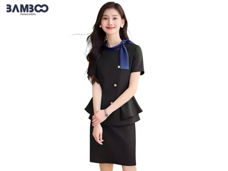 May vest đồng phục thẩm mỹ viện giúp đội ngũ giữ hình ảnh thanh lịch, đồng bộ và nhận diện thương hiệu