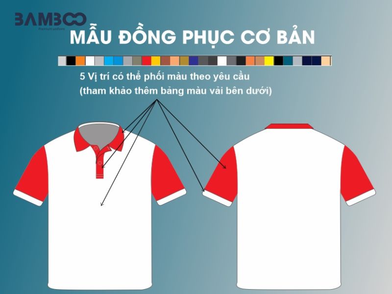 Áo thun đồng phục hiện đại, tối giản, thoải mái, đồng bộ, nổi bật thương hiệu