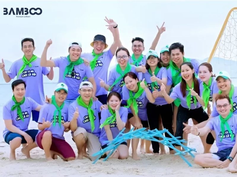 Áo thể thao nhóm teambuilding là trang phục được thiết kế riêng cho các hoạt động tập thể