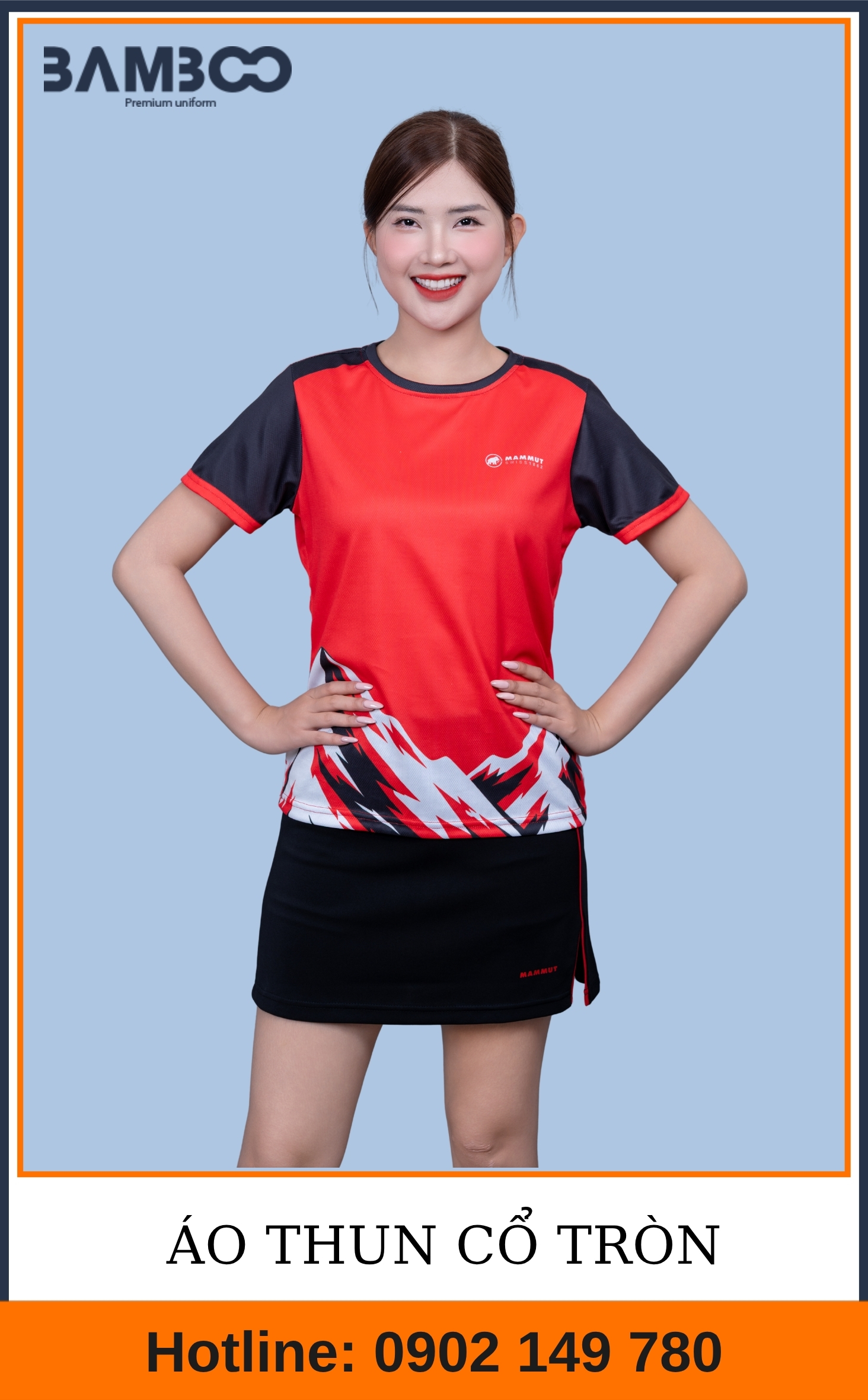 Mẫu Áo Thun Cổ Tròn Team Building Mammut