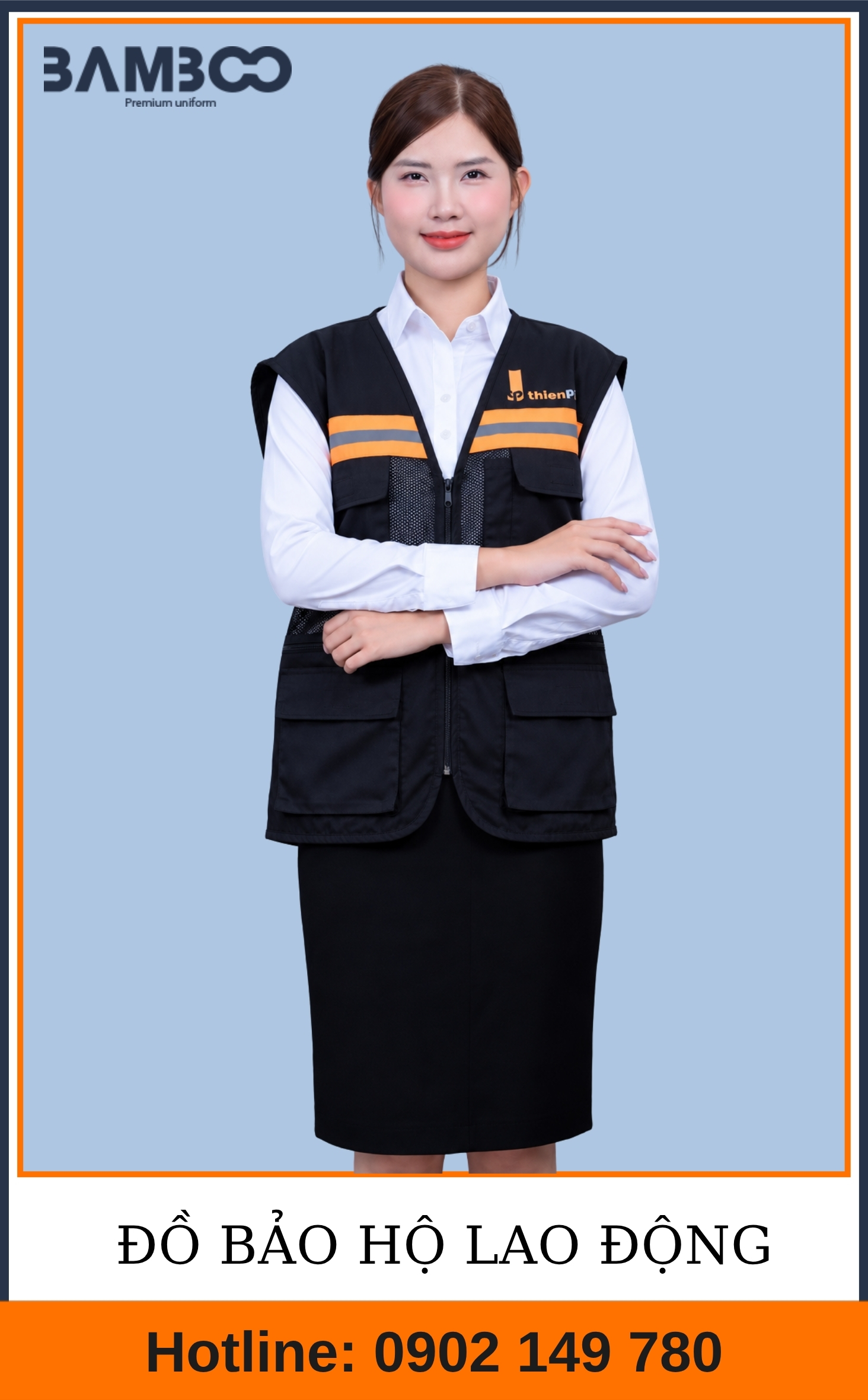 Mẫu Áo Gile Bảo Hộ Màu Đen Cho Doanh Nghiệp