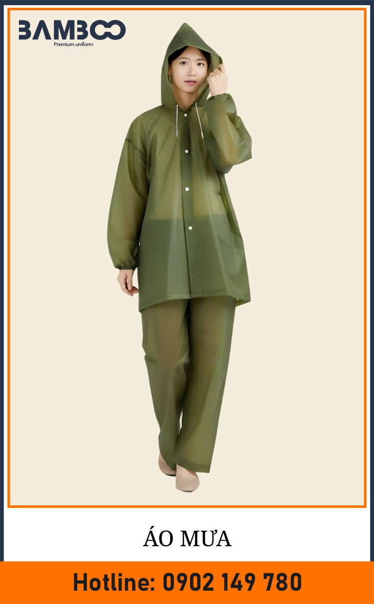 Áo mưa bộ thời trang