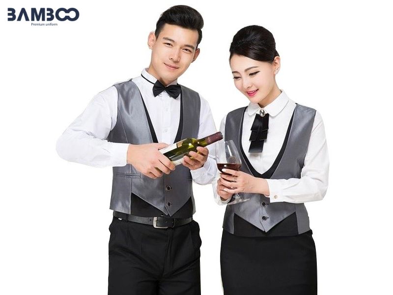 Áo gile trắng xám thiết kế thanh lịch, hiện đại