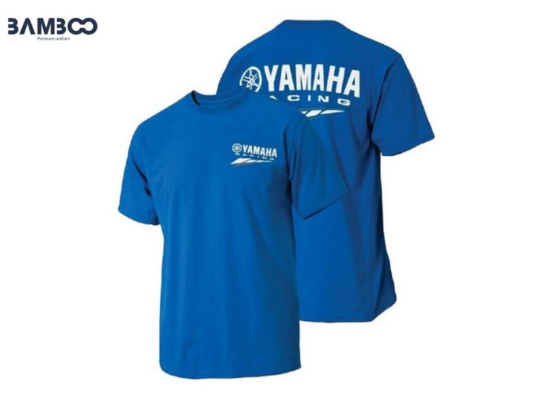 Mẫu áo thun quà tặng màu xanh thiết kế hiện đại, màu sắc trẻ trung và chất liệu thoáng mát